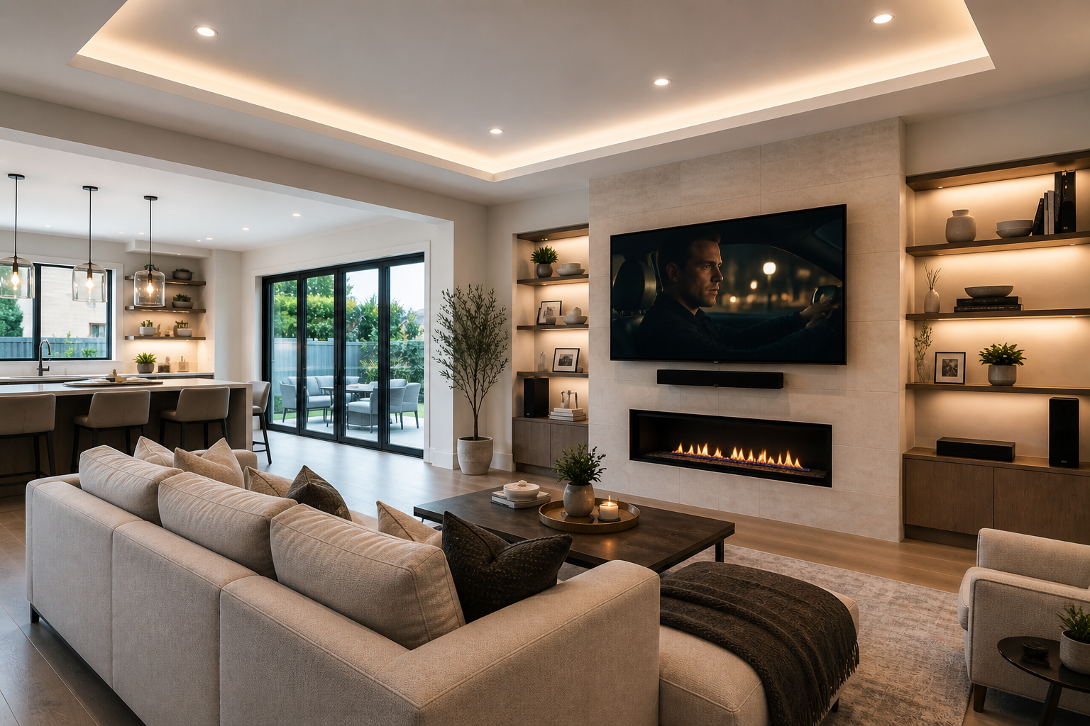 smart home living room